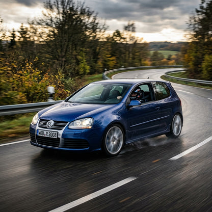Action Shot: Volkswagen Golf R Driving Fast