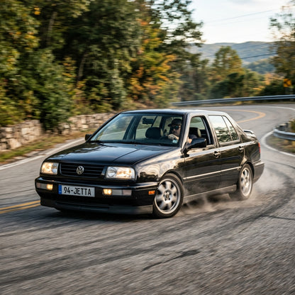 Action Shot: Volkswagen Jetta Driving Fast
