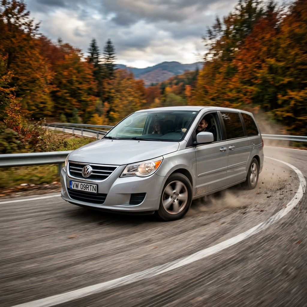 Action Shot: Volkswagen Routan Driving Fast