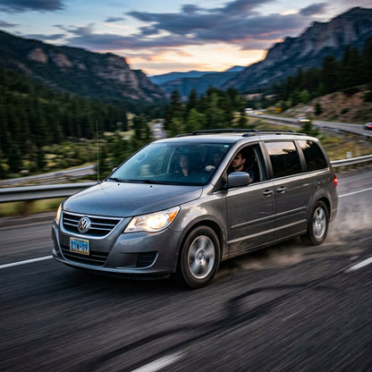 Action Shot: Volkswagen Routan Driving Fast