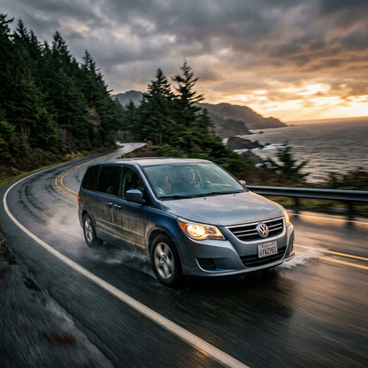 Action Shot: Volkswagen Routan Driving Fast