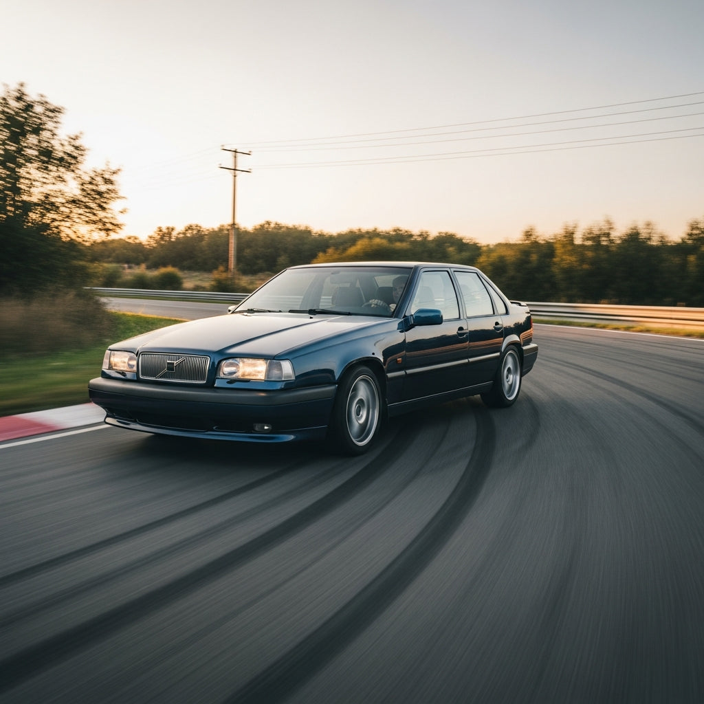 Action Shot: Volvo 850 Driving Fast