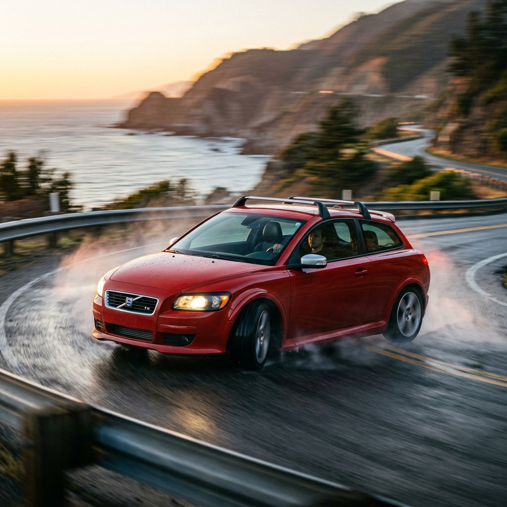 Action Shot: Volvo C30 Driving Fast