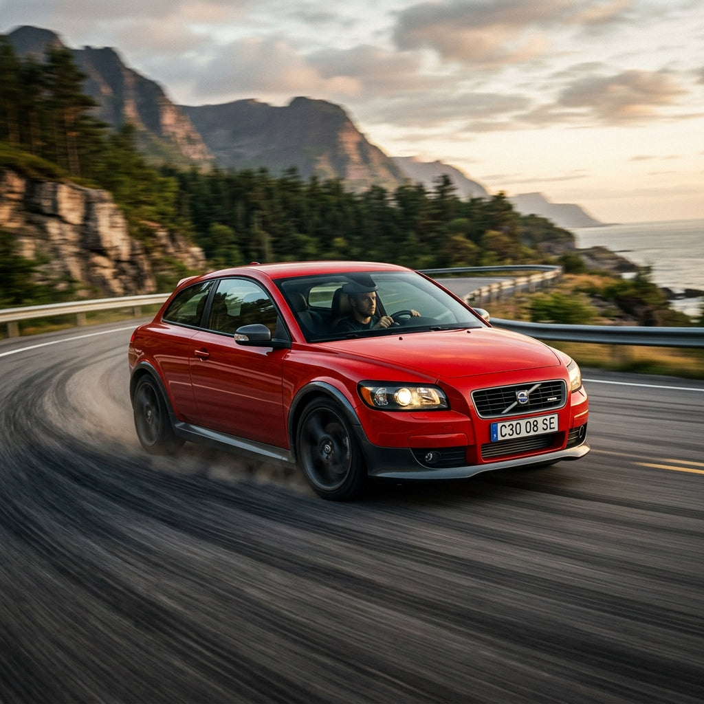 Action Shot: Volvo C30 Driving Fast