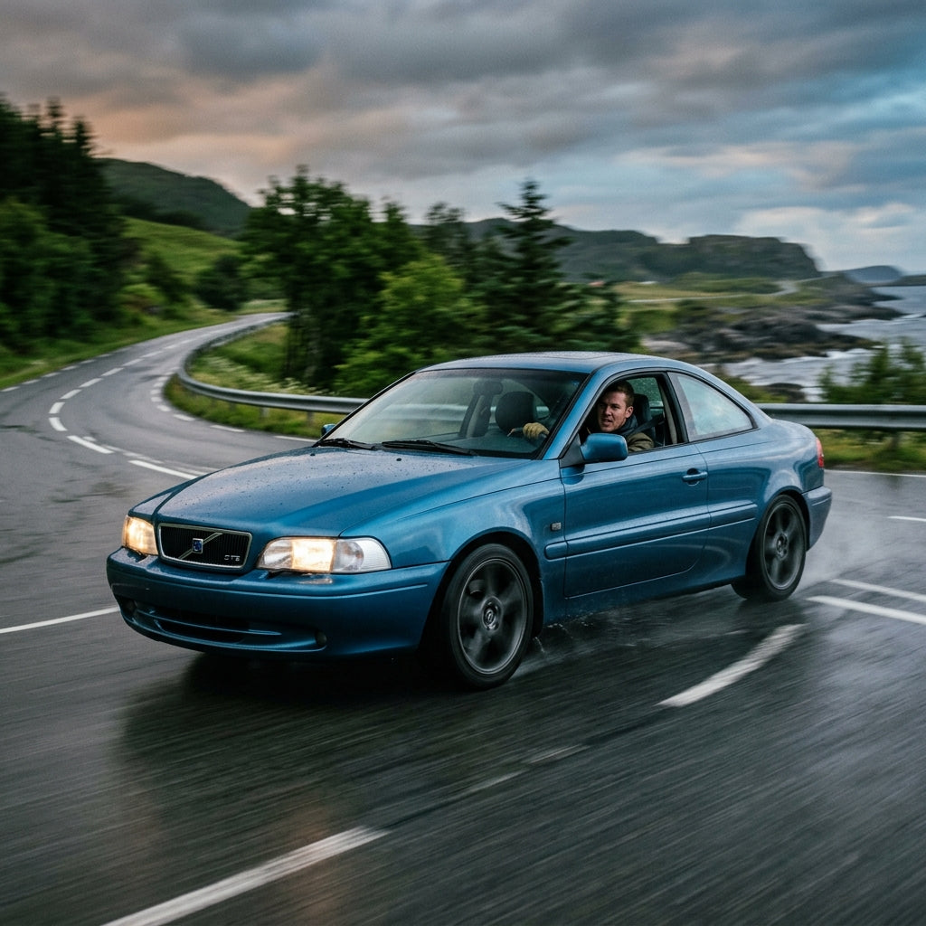 Action Shot: Volvo C70 Driving Fast