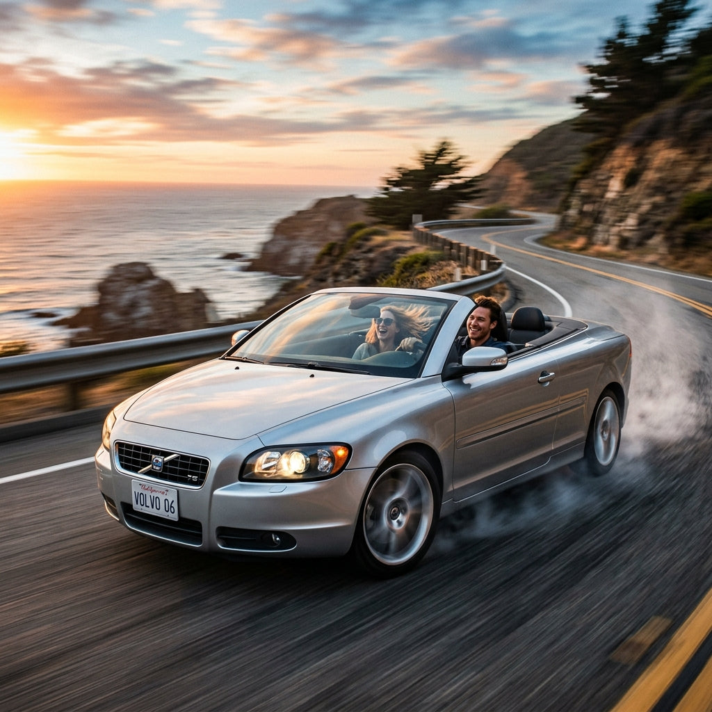 Action Shot: Volvo C70 Driving Fast