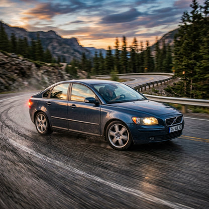 Action Shot: Volvo S40 Driving Fast