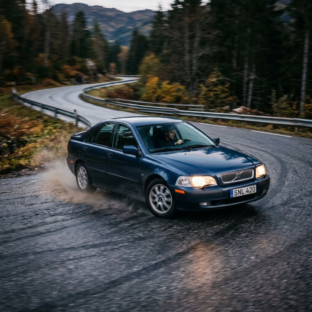 Action Shot: Volvo S40 Driving Fast