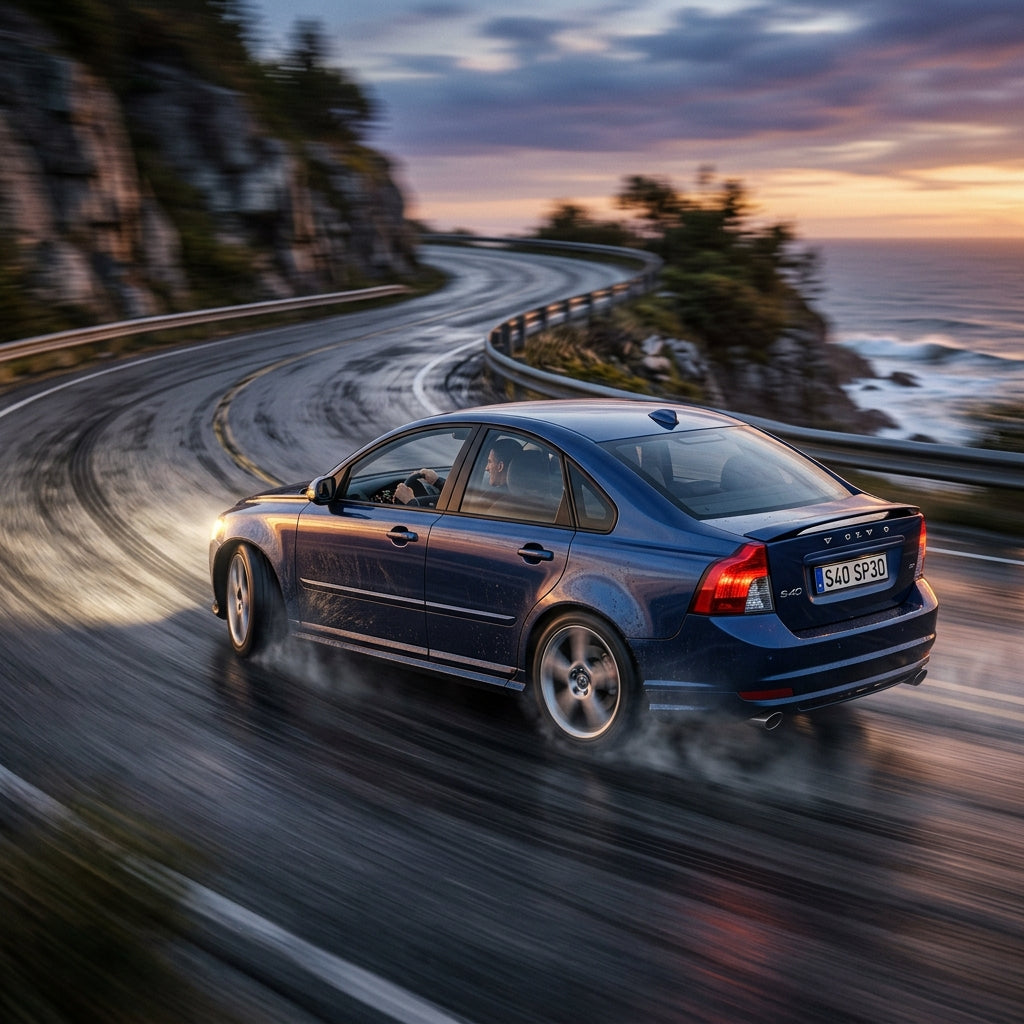 Action Shot: Volvo S40 Driving Fast