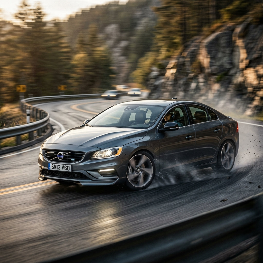 Action Shot: Volvo S60 Driving Fast