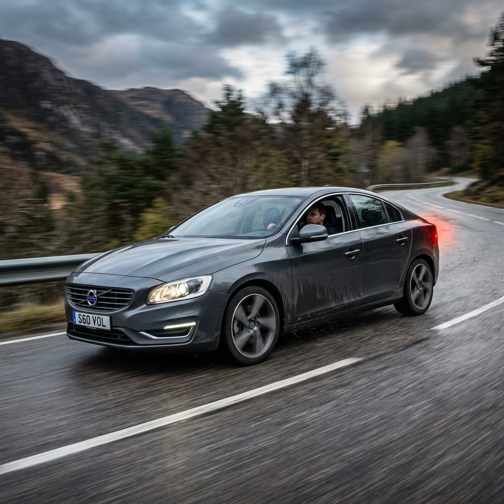 Action Shot: Volvo S60 Driving Fast