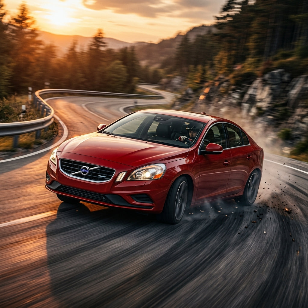 Action Shot: Volvo S60 Driving Fast