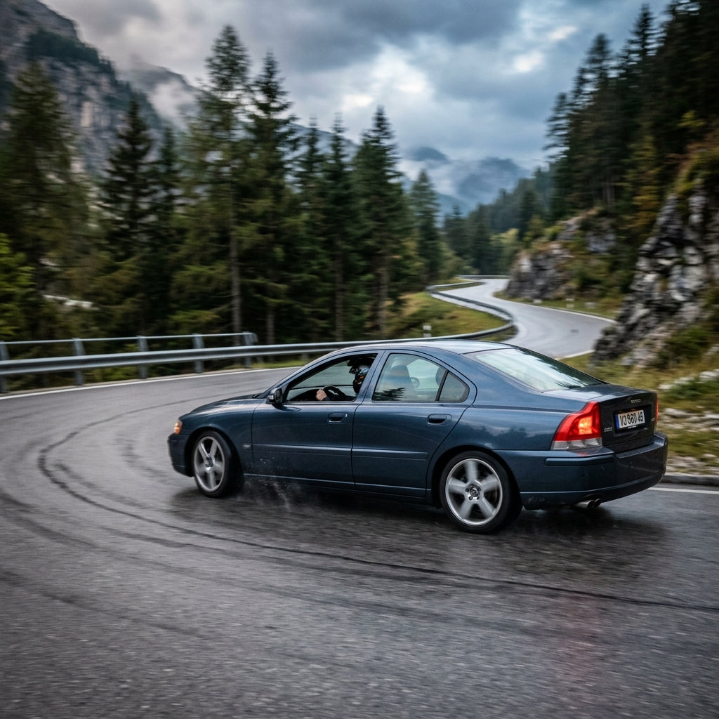 Action Shot: Volvo S60 Driving Fast