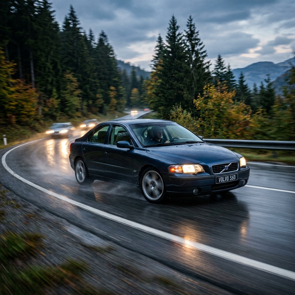 Action Shot: Volvo S60 Driving Fast