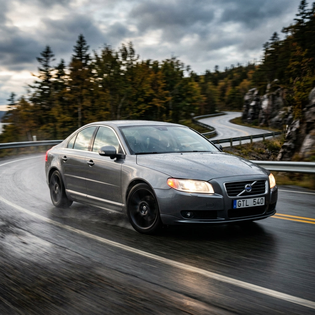 Action Shot: Volvo S80 Driving Fast