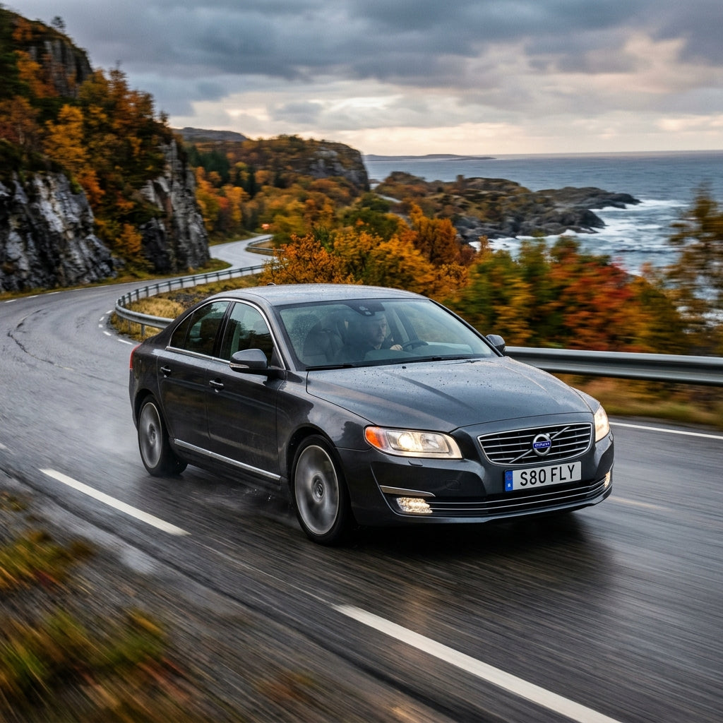 Action Shot: Volvo S80 Driving Fast