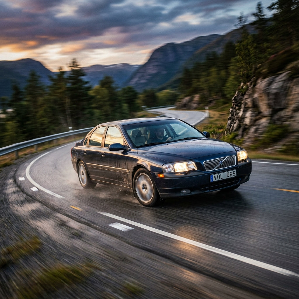 Action Shot: Volvo S80 Driving Fast