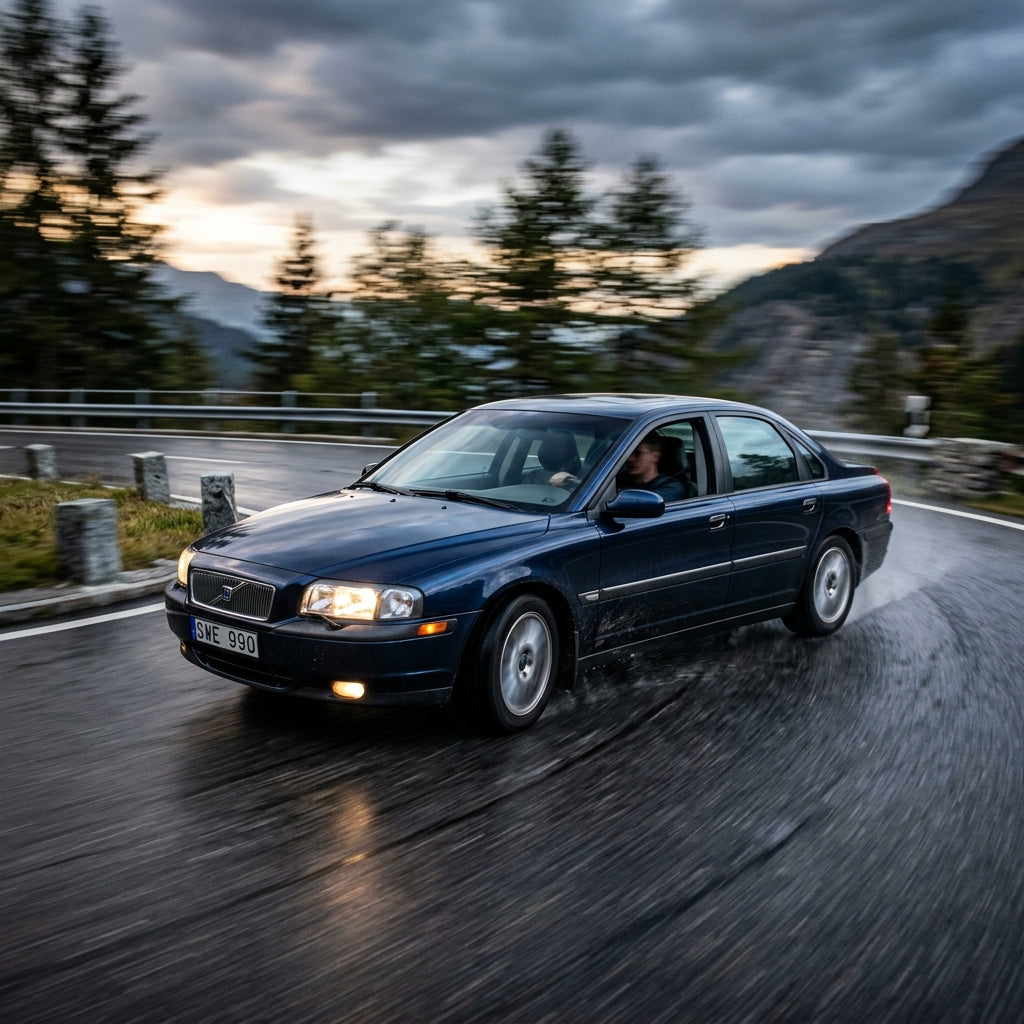 Action Shot: Volvo S80 Driving Fast