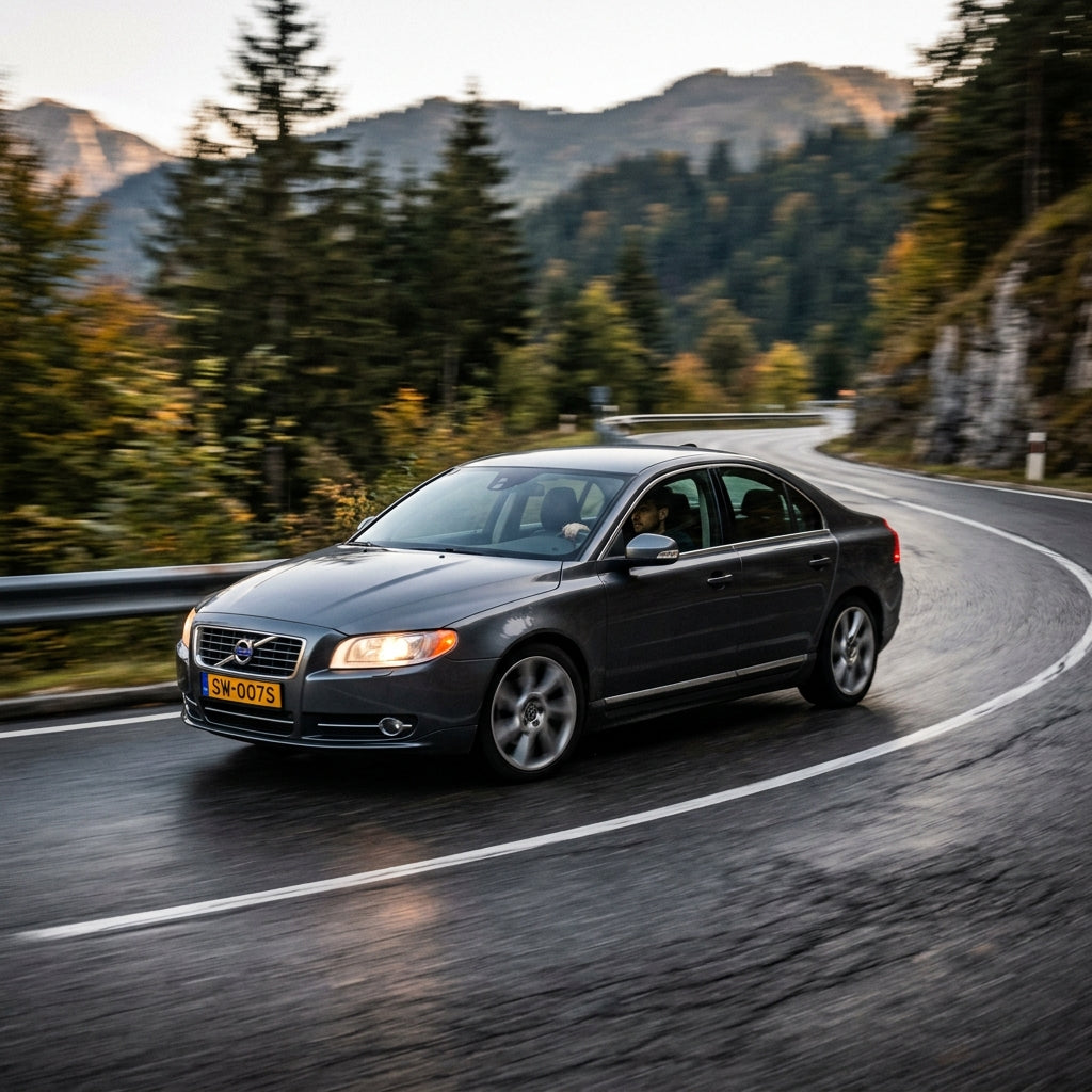 Action Shot: Volvo S80 Driving Fast