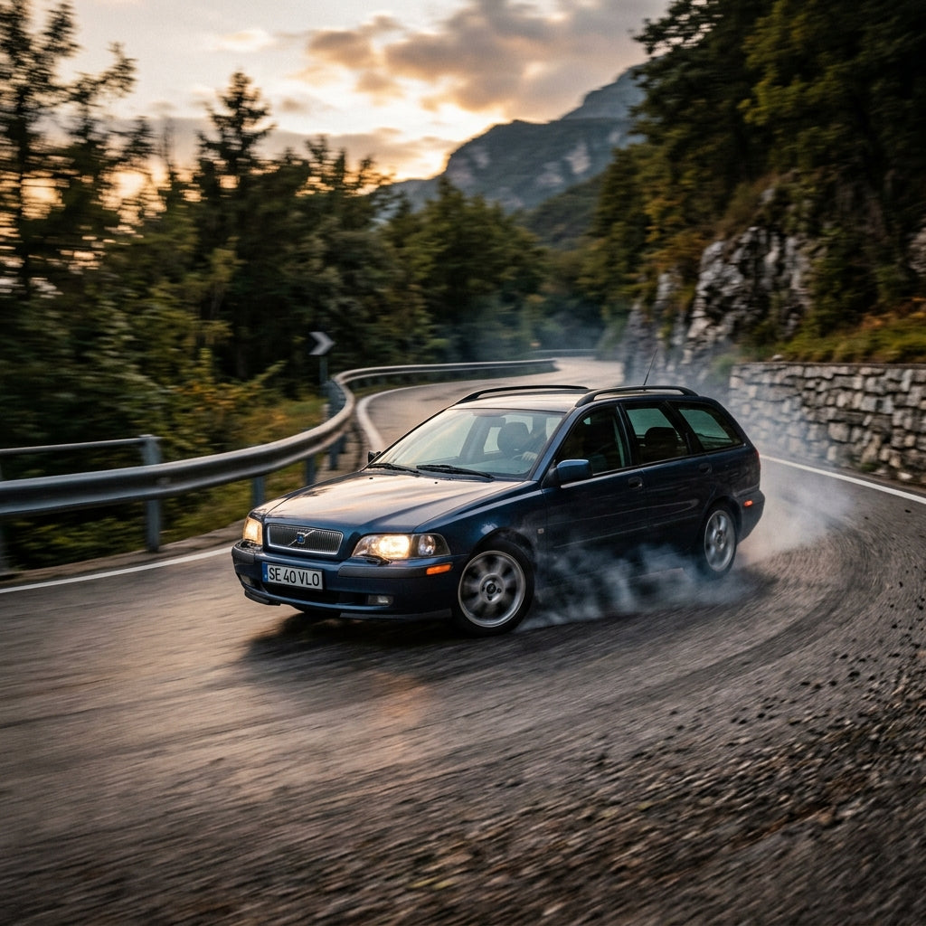 Action Shot: Volvo V40 Driving Fast