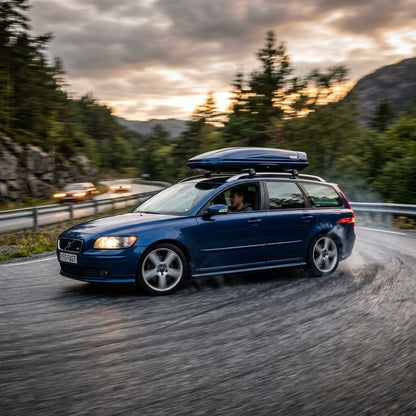 Action Shot: Volvo V50 Driving Fast