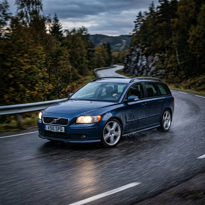 Action Shot: Volvo V50 Driving Fast