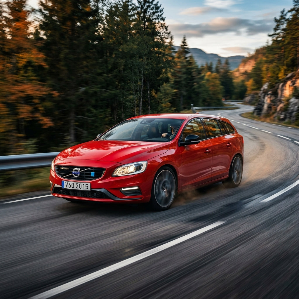 Action Shot: Volvo V60 Driving Fast