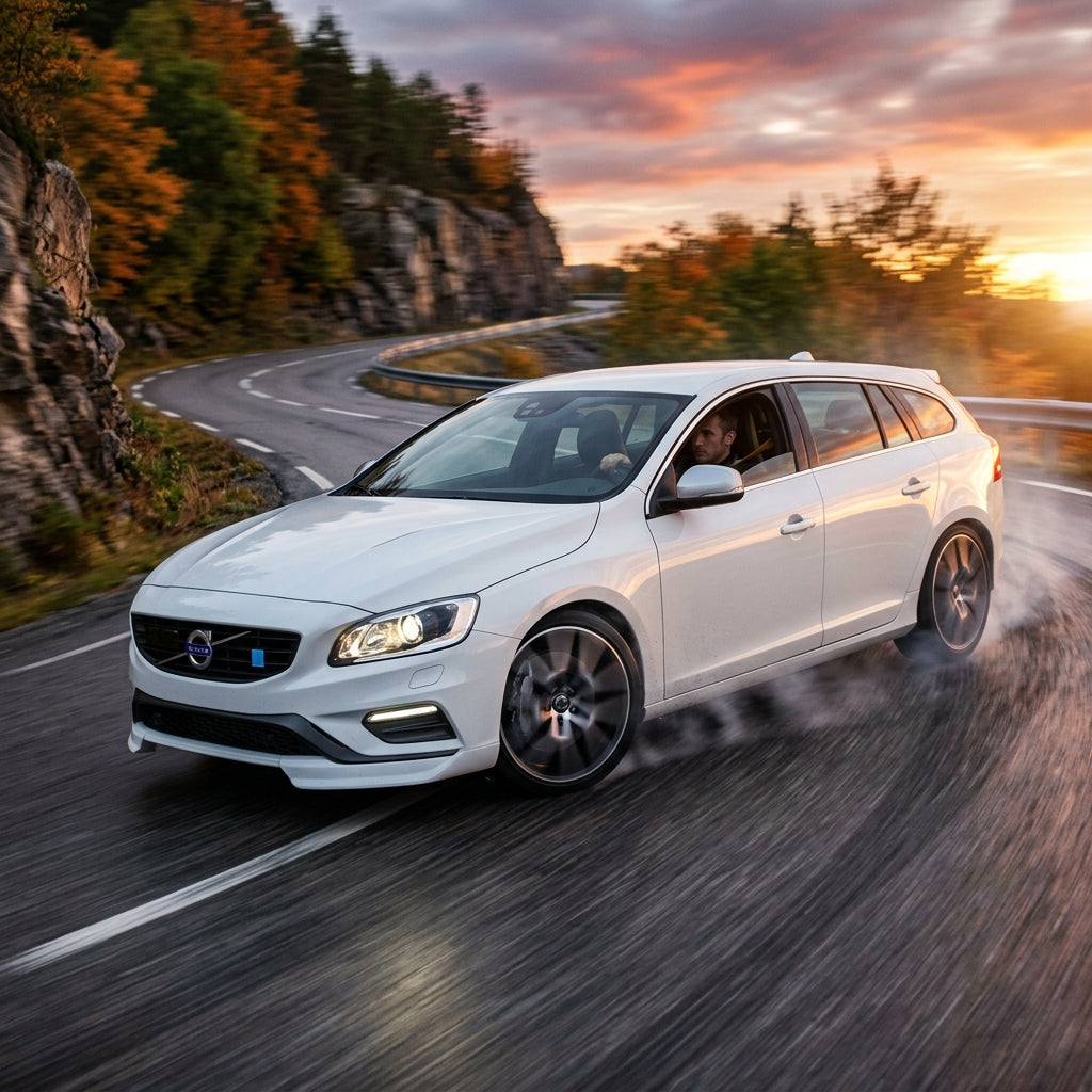 Action Shot: Volvo V60 Driving Fast