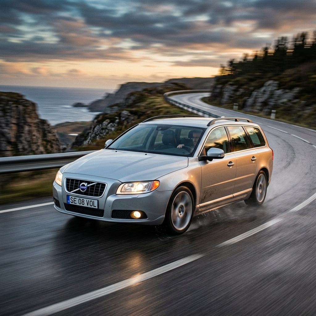 Action Shot: Volvo V70 Driving Fast