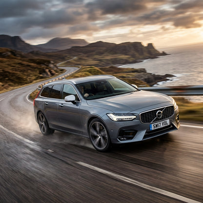 Action Shot: Volvo V90 Driving Fast