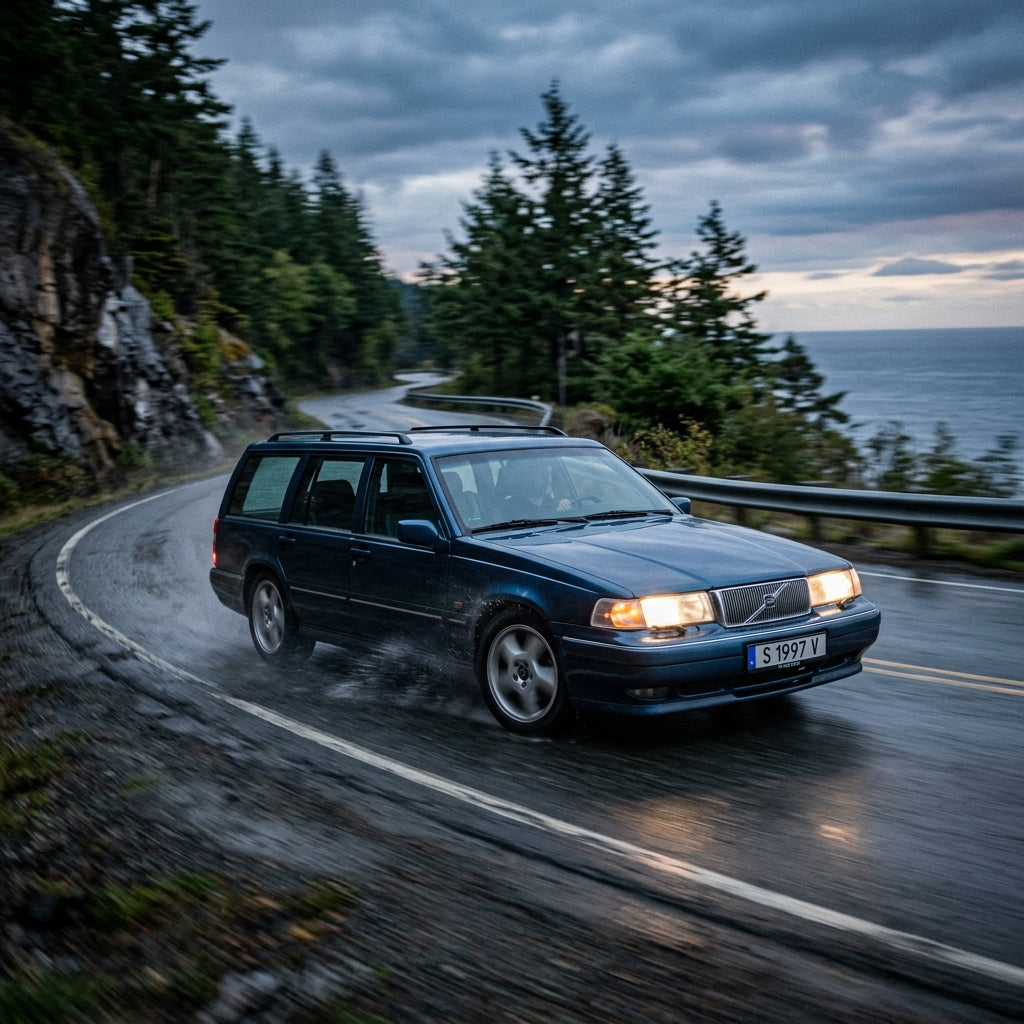 Action Shot: Volvo V90 Driving Fast