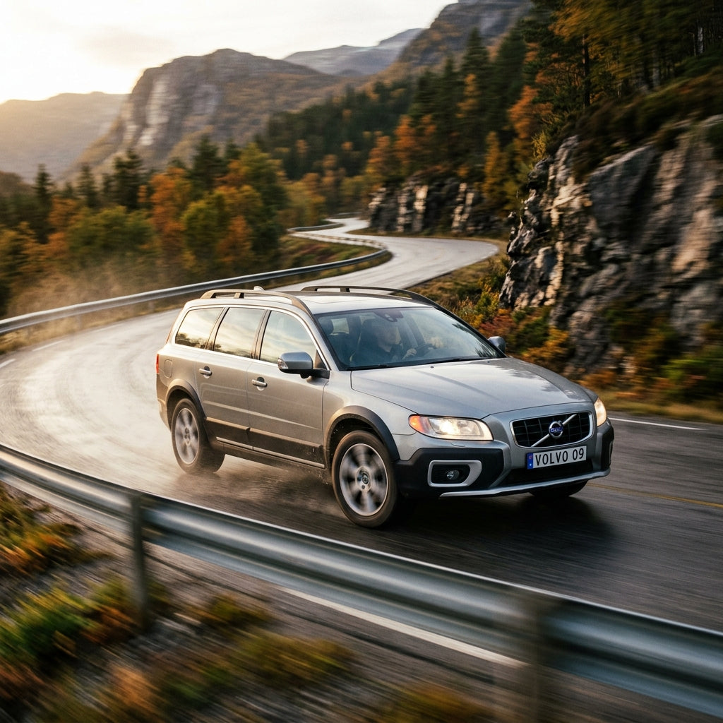 Action Shot: Volvo XC70 Driving Fast
