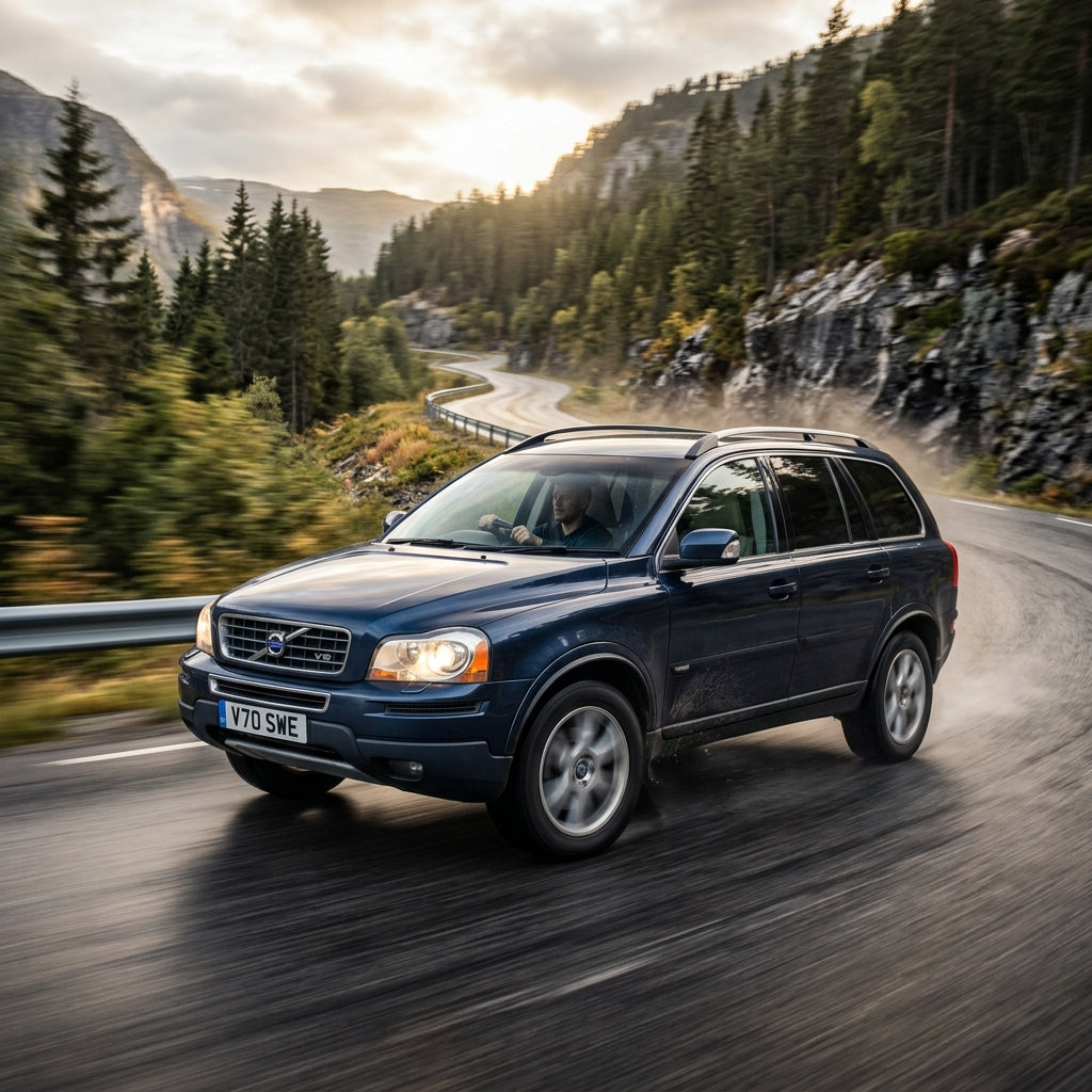 Action Shot: Volvo XC90 Driving Fast