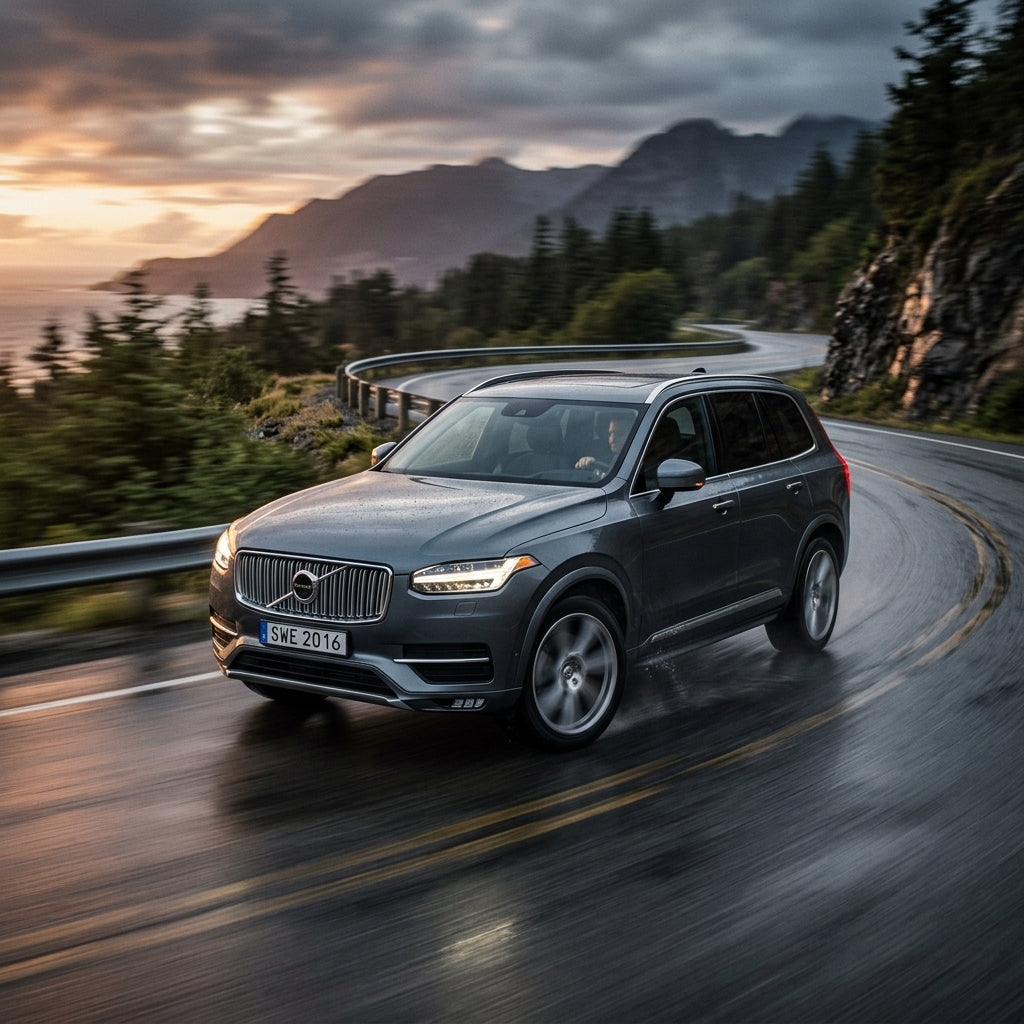 Action Shot: Volvo XC90 Driving Fast