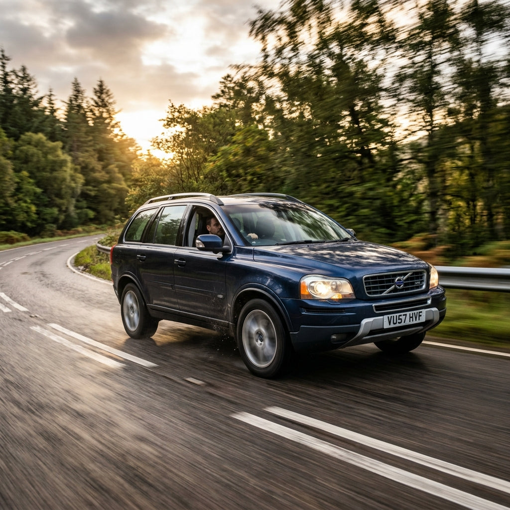 Action Shot: Volvo XC90 Driving Fast