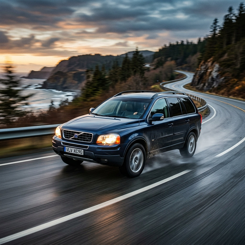 Action Shot: Volvo XC90 Driving Fast