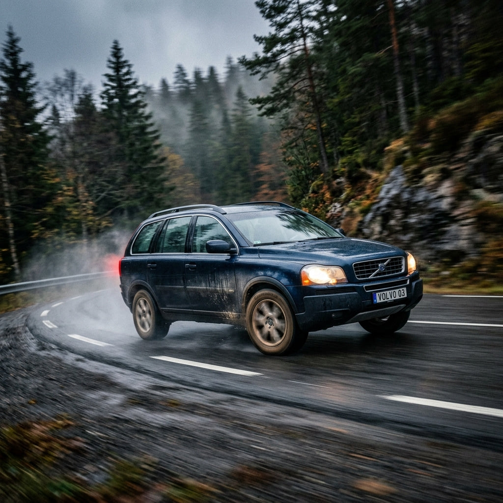 Action Shot: Volvo XC90 Driving Fast