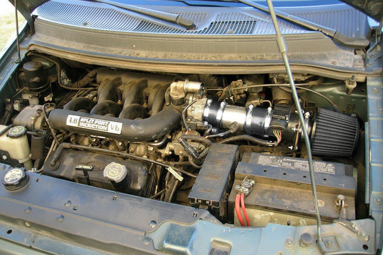 Short Ram Air Intake For Ford Windstar (1996-1998) with 3.8L V6 Engine Red