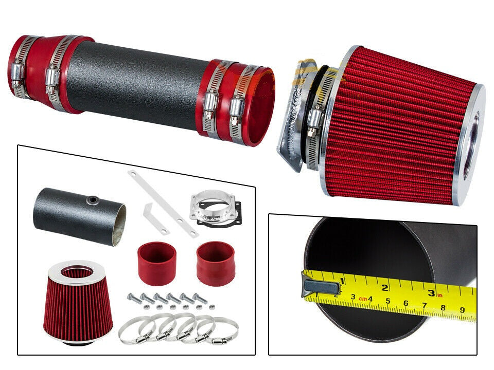 Short Ram Air Intake For Ford Windstar (1996-1998) with 3.8L V6 Engine Red