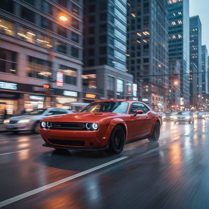 Admission d'air froid pour Dodge Challenger R/T et SRT-8 (2008-2010) moteurs Hemi V8 5,7 L / 6,1 L, rouge