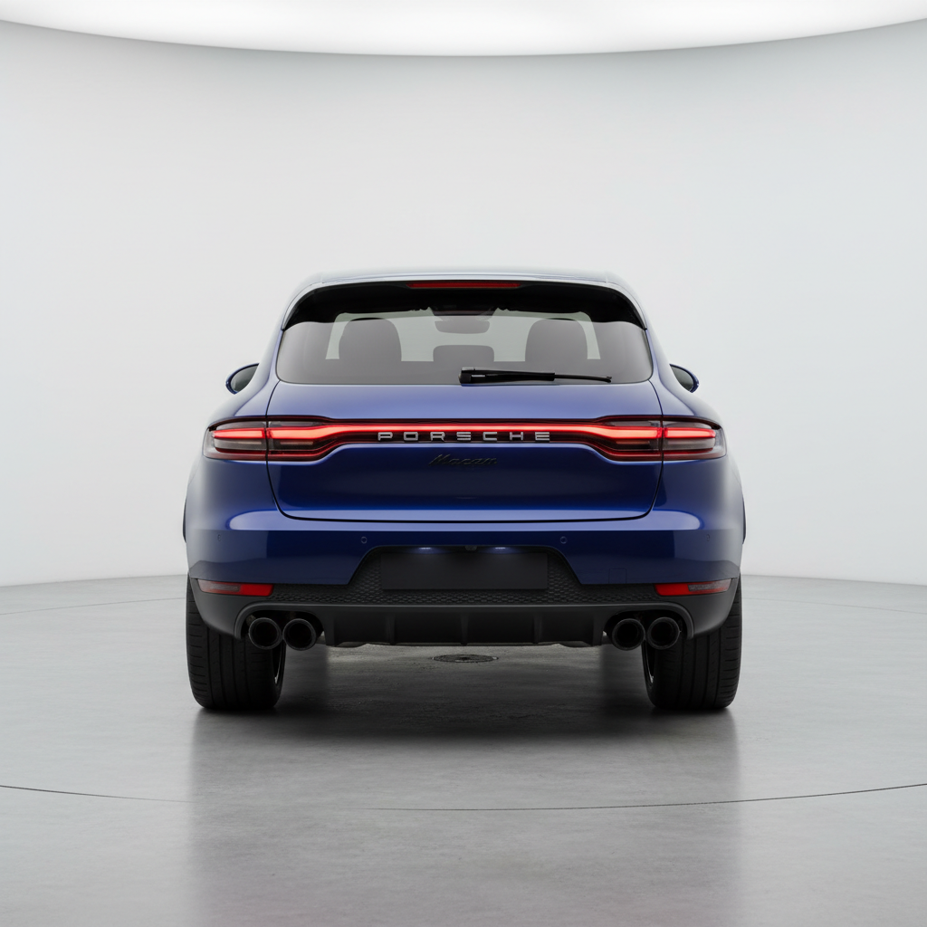 Embouts de silencieux d'échappement noirs pour Porsche Macan Base (2019-2024)
