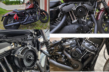 Air Cleaner Intake Filter Kit for Harley Sportster (1996-2023) Iron 883 (2009-2023) - Black