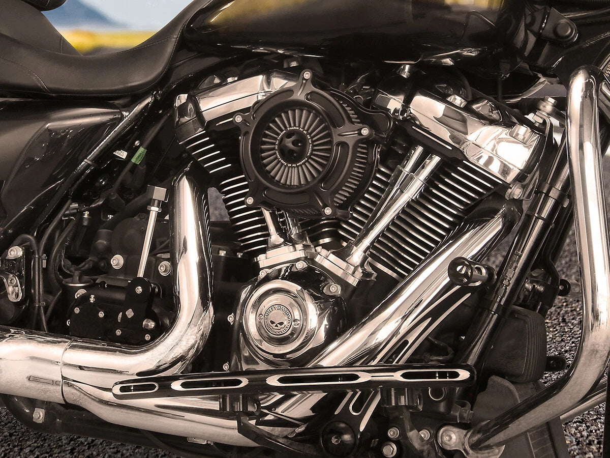 Air Cleaner Intake Filter Kit for Harley Street Glide Dyna Softail Fatboy Low Rider (1993-2015) - Black