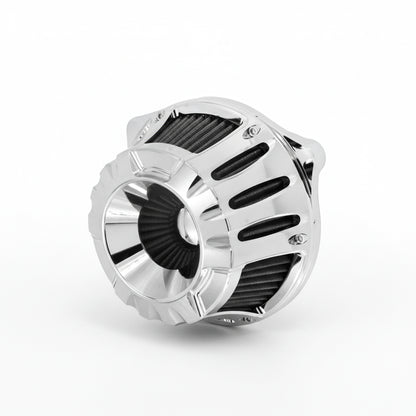 Air Cleaner Intake Filter Kit for Harley Touring Road King Glide (2008-2016) - Chrome CNC