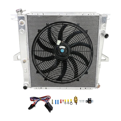 Aluminum Radiator with Fan for Mazda B4000 (1998-2003) 4.0L