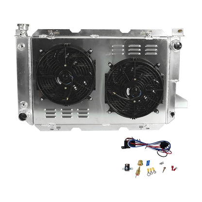 Aluminum Radiator with Shroud for Ford F-150 (1987-1996) 5.0L 5.8L