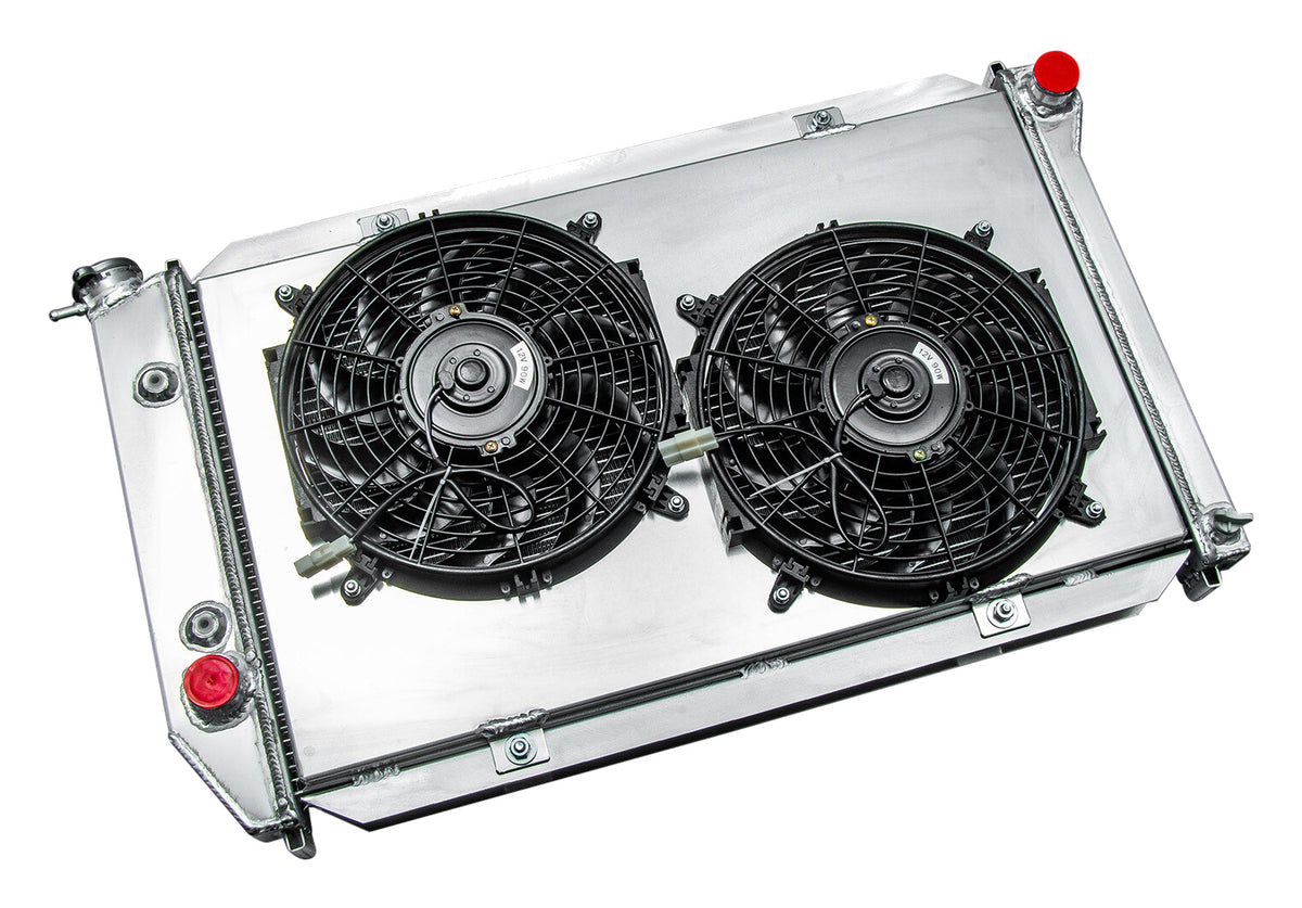 Aluminum Radiator with Shroud for Ford Thunderbird (1975-1978) 5.0L 5.8L 6.6L 7.5L