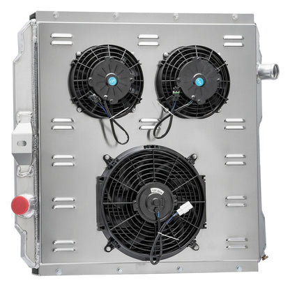 Aluminum Radiator with Shroud for Hummer H1 (1992-2001) 5.7L 6.2L 6.5L