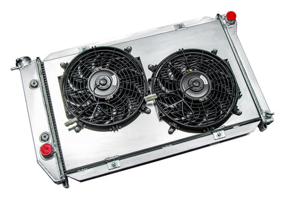 Aluminum Radiator with Shroud for Mercury Cougar (1975-1979) 5.0L 5.8L 6.6L 7.5L