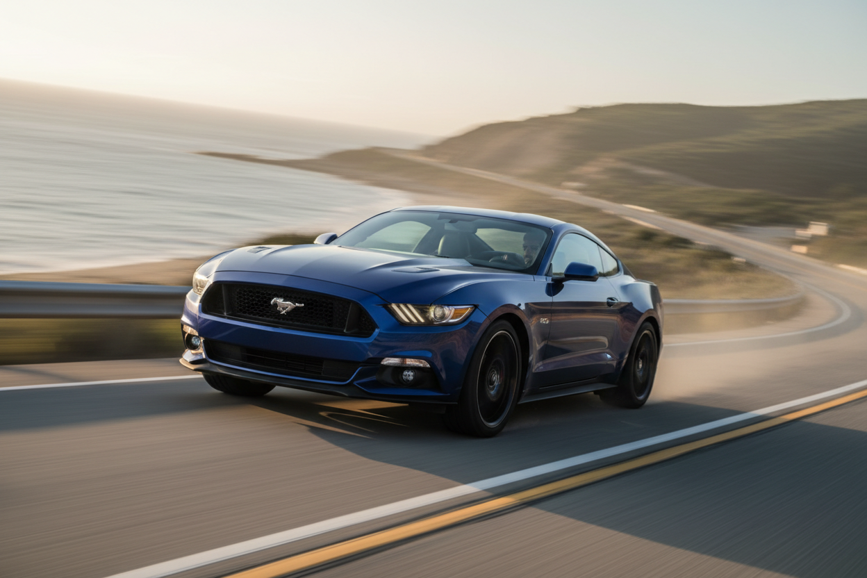 Admisión de aire frío para Ford Mustang (2015-2018) con motor EcoBoost de 2.3 L - Azul